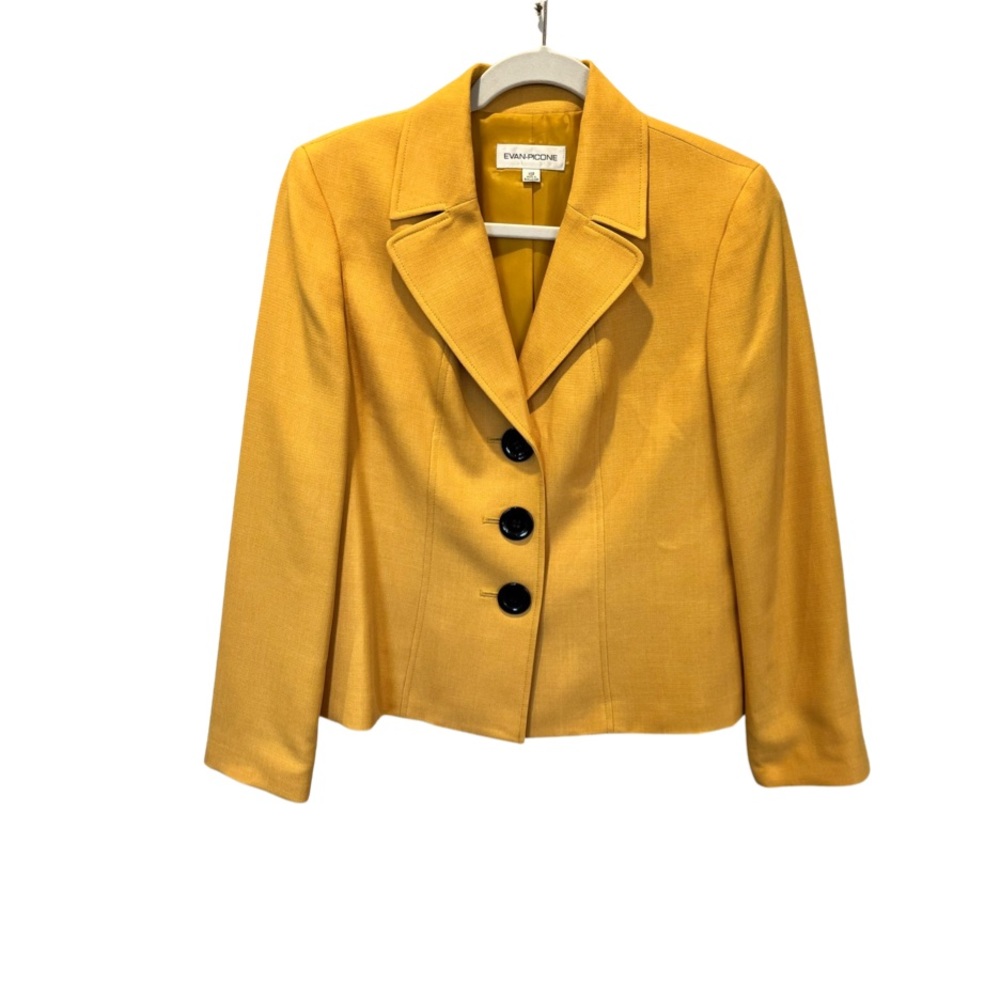 Evan Picone mustard yellow blazer/jacket.